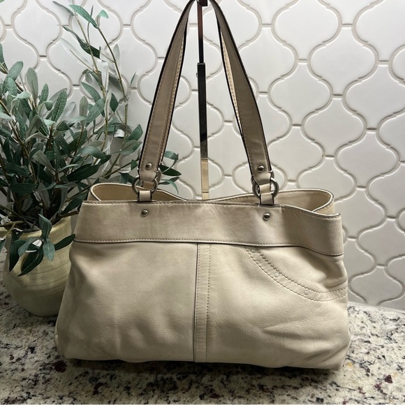 Coach Leather with Studded Applicate Satchel - 16273 - Picture 8 of 11